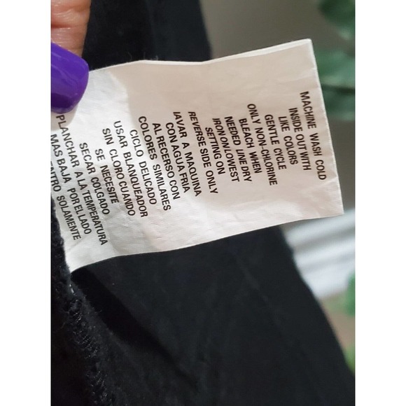 My Michelle Women's Black Cotton Long Sleeve Buttons Front Casual Jacket Size L - Picture 13 of 14